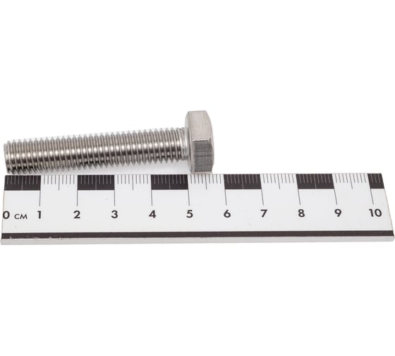 Болт Море-Метизов DIN 933 А2 M10x50 мм, 50 шт BOLT933A2M105050M