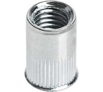 Заклепка-гайка ЦКИ М8х18.5 мм, плоская, уменьшенная, рифленая, удлиненная, СТ. Ц, под пакет 3.0 - 5.0 мм, 25 шт. 7751207