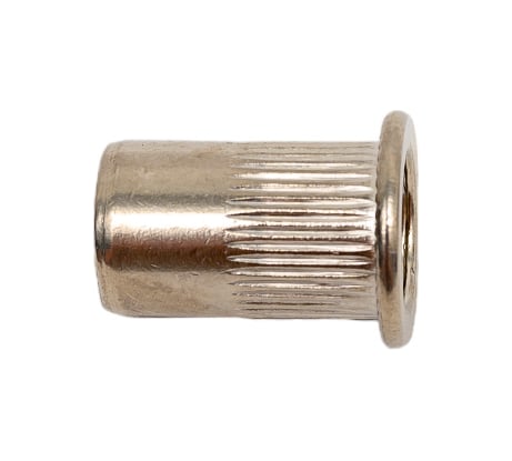 Заклепка-гайка ЦКИ М8х18.5 мм, плоская, рифленая, A2, под пакет 1.0 - 3.5 мм, 10 шт. 7753207