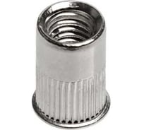 Заклепка-гайка ЦКИ М5x11.5 мм, плоская, уменьшенная, рифленая, A2, под пакет 0.5 - 2.0 мм, 20 шт. 7751407