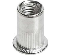 Заклепка-гайка ЦКИ М3х10 мм, плоская, рифленая, СТ. Ц, под пакет 0.5-1.5 мм, 100 шт. 7751707