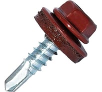 Саморез кровельный по дереву HARDWEX ТМ HWX2-W-P5-4.8x19 мм, св.№1, RUSPERT, RAL 8004, 250 5190024093197