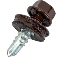 Саморез кровельный по дереву HARDWEX ТМ HWX2-W-P5-4.8x19 мм, св.№1, RUSPERT, RAL 8017, 250 5190024093203