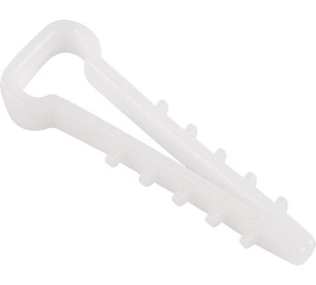 Нейлоновый дюбель-хомут REXANT прямоугольный 6-12 мм, белый, 100 шт. 07-4612