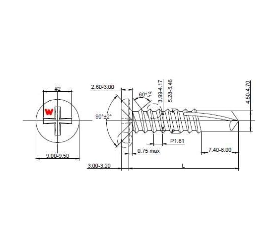 Саморез для ЛСТК HARDWEX ТМ HWX7-GD-P8-5.5x25 мм, №3, Phillips №2, GREY E-COAT, 500 5190040932449