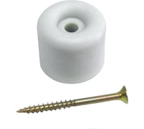 Напольный стопор для двери с шурупом Стройбат fix-o-moll 40 мм, светло-серый, 1 шт. 246700