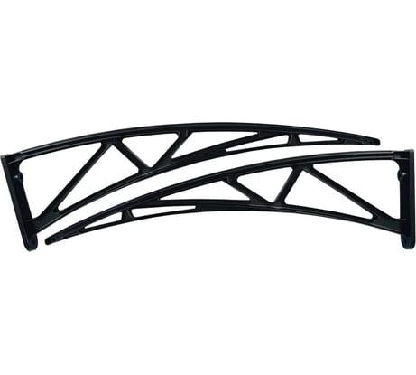 Каркас козырька (навеса) ВПМ одинарный, черный 6189425