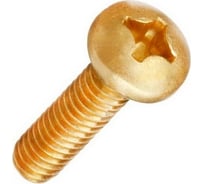 Винт ЦКИ DIN 7985 м2.5x8, латунь, ph 1, 10 шт. 44732