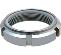 Гайка круглая ЦКИ art.88081 м15x1.0, шлицевая, с нейлоновой вставкой, 14h, цинк, 1 шт. 77073