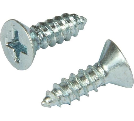 Саморез ЦКИ DIN 7982, 2.2x6.5, остроконечный, цч, ph 1, 200 шт. 82267