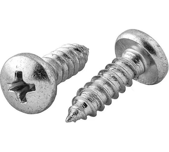 Саморез ЦКИ DIN 7981, 2.9x16, остроконечный, цч, ph 1, 200 шт. 82481