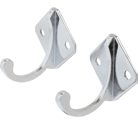 Крючок-вешалка Стандарт 1011 CP хром, европакет, 2 шт. 15797