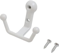 Крючок-вешалка Стандарт 308 WW матовый белый, европакет 15786