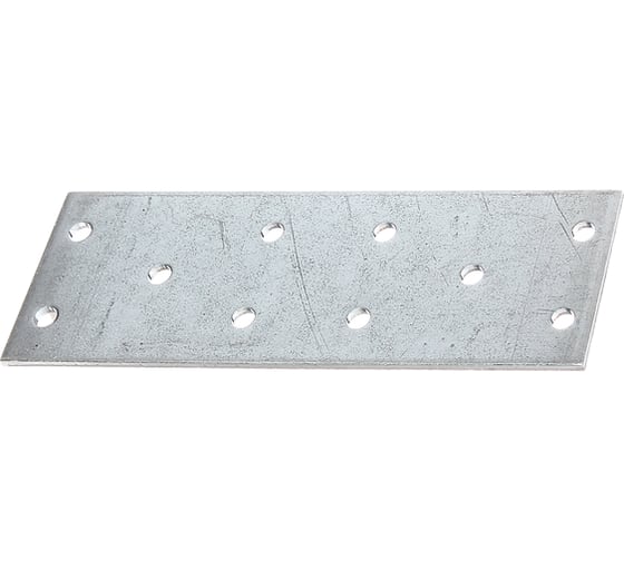 Перфорированная пластина ALBERTS оцинкованная, 120x38х2 мм 334451 1