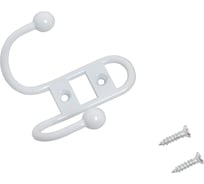 Крючок-вешалка Стандарт 208 B WW мат. белый, европакет 15438