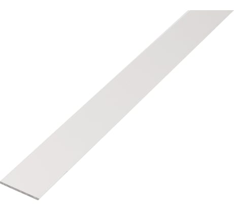 Полоса ALBERTS алюминий, белая, 20x2х2000 мм 474379