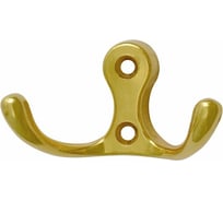 Крючок-вешалка НОРА-М № 9 2-х рож. золото 14310