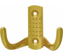 Крючок-вешалка НОРА-М №11 2-х рожковый золото 14322