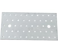 Перфорированная пластина ALBERTS оцинкованная, 200х100х2 мм 332020