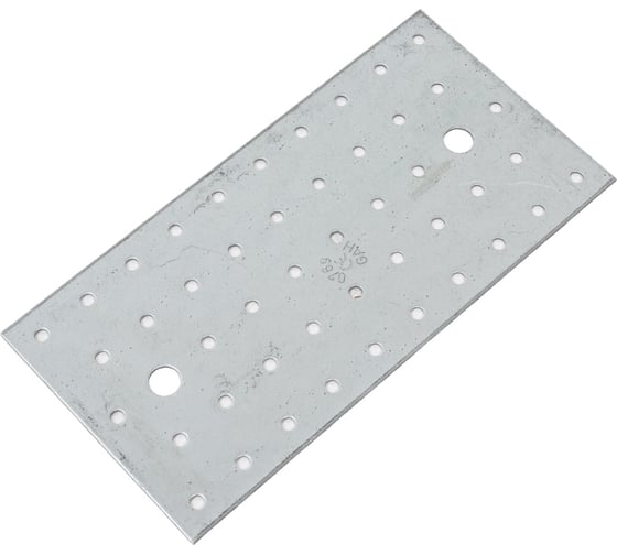Перфорированная пластина ALBERTS оцинкованная, 200х100х2 мм 332020