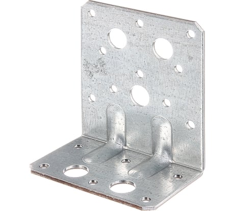 Перфорированный уголок ALBERTS усиленный, оцинкованный, 90x50x80х2.5 мм 334659