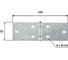 Петля ALBERTS оцинкованная, 32x101х1.5 мм 346881 1
