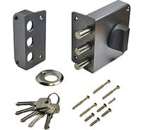 Замок накладной Marlok ЗН 1-3-3 Fort+, серебро 042000