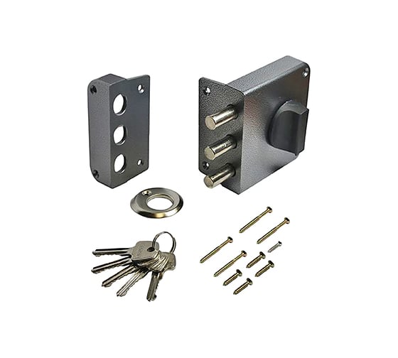 Замок накладной Marlok ЗН 1-3-3 Fort+, серебро 042000