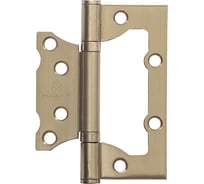 Петля дверная без врезки Marlok 100x75x2,0 SB золото матовое, 2 шт 019914