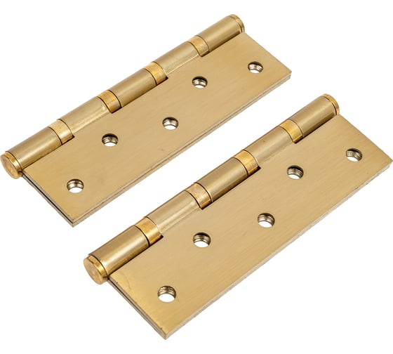 Петля дверная Marlok 125x75x2,5 SB, золото матовое, 2 шт 002909