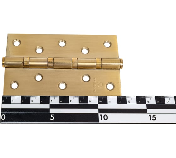 Петля дверная Marlok 125x75x2,5 SB, золото матовое, 2 шт 002909