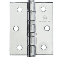 Петля дверная Marlok 75x62x2,5 CP, хром, 2 шт 005617
