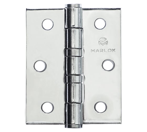 Петля дверная Marlok 75x62x2,5 CP, хром, 2 шт 005617 1