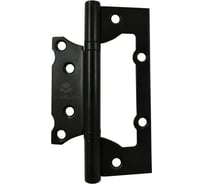 Петля дверная без врезки Marlok 125x75x2,5 BL, черный, 2 шт 035844