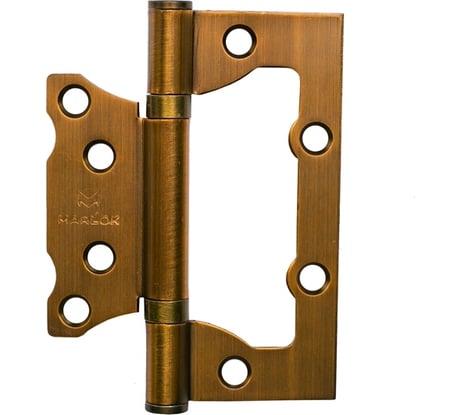 Петля дверная без врезки Marlok 100x75x2,0 CF, кофе, 2 шт 025265