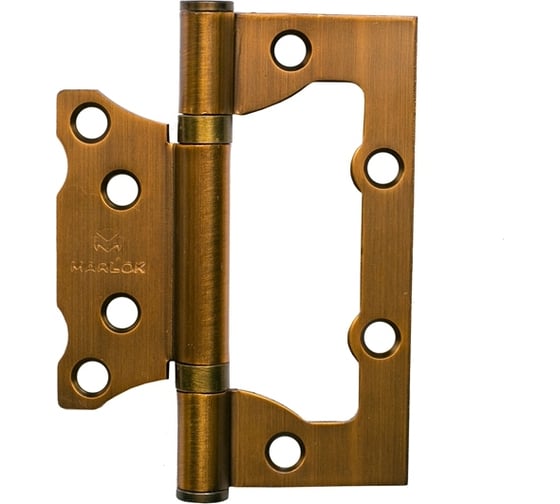 Петля дверная без врезки Marlok 100x75x2,0 CF, кофе, 2 шт 025265