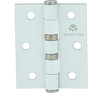 Петля дверная Marlok 75x62x2,5 WW, белый, 2 шт 005613