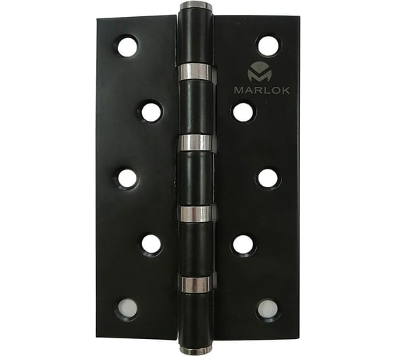 Петля дверная Marlok 125x75x2,5 BL, черный, 2 шт 035842 1