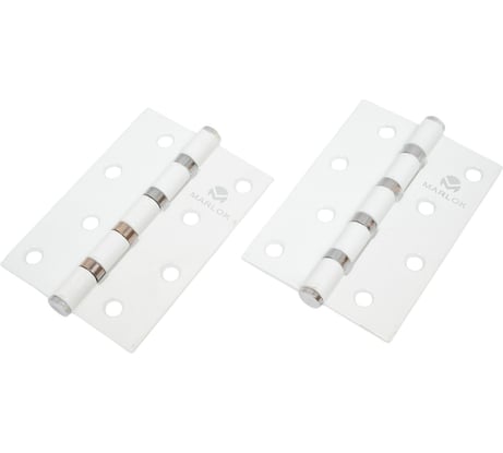 Петля дверная Marlok 100x70x2,5 WW, белый, 2 шт 015945
