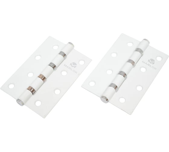 Петля дверная Marlok 100x70x2,5 WW, белый, 2 шт 015945 1