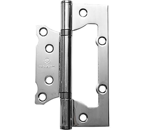 Петля дверная без врезки Marlok 125x75x2,5 CP, хром,  2 шт 014584 1