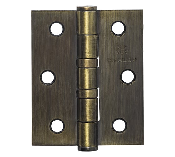 Петля дверная Marlok 75x62x2,5 AB, бронза, 2 шт 005614 1