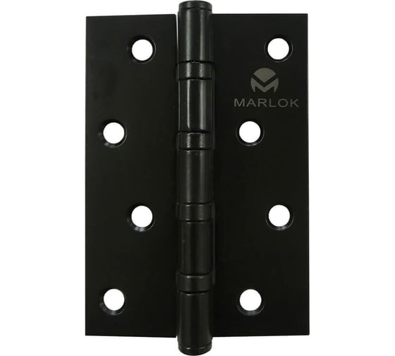 Петля дверная Marlok 100x70x2,5 BL, черный, 2 шт 035840 1