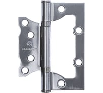Петля дверная без врезки Marlok 100x75x2,0 CP, хром,  2 шт 013519