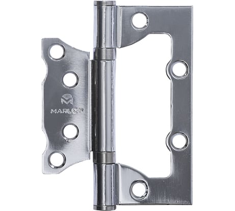 Петля дверная без врезки Marlok 100x75x2,0 CP, хром,  2 шт 013519