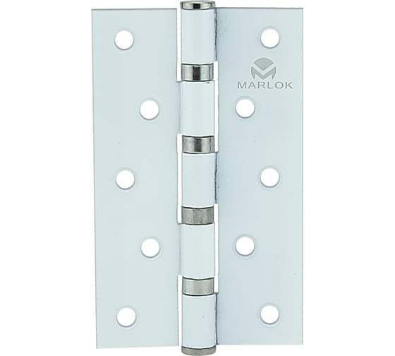 Петля дверная Marlok 125x75x2,5 WW, белый, 2 шт 002905 1