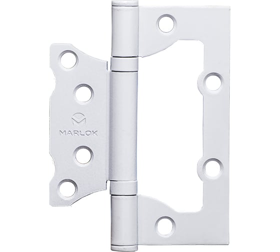 Петля дверная без врезки Marlok 100x75x2,0 WW, белый, 2 шт 013513