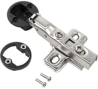 Петля полунакладная для стеклянных дверей с доводчиком MARLOK 11.21.02 CLIP-ON хром 024665