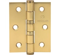 Петля дверная Marlok 75x62x2,5 SB, золото матовое, 2 шт 005704
