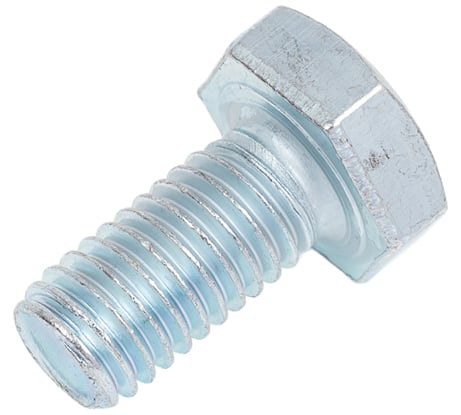 Болт Стройбат DIN 933, М10x20, белый цинк, 25 шт. 005361